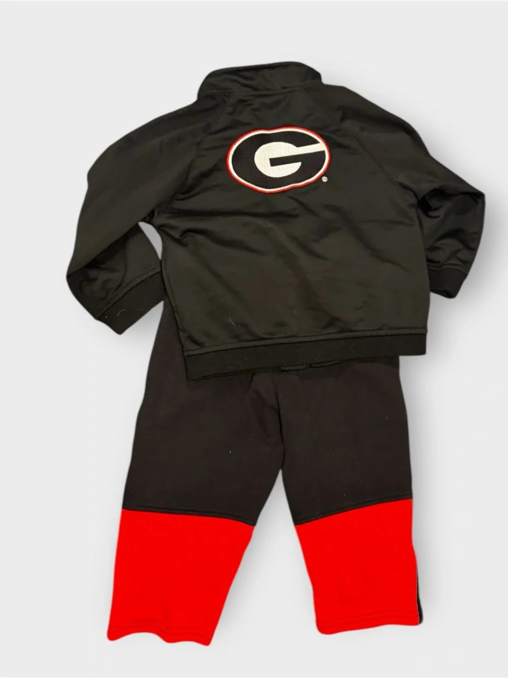 Nike Georgia Bulldogs Track Jacket 24M Black Red Full Zip UGA Toddler